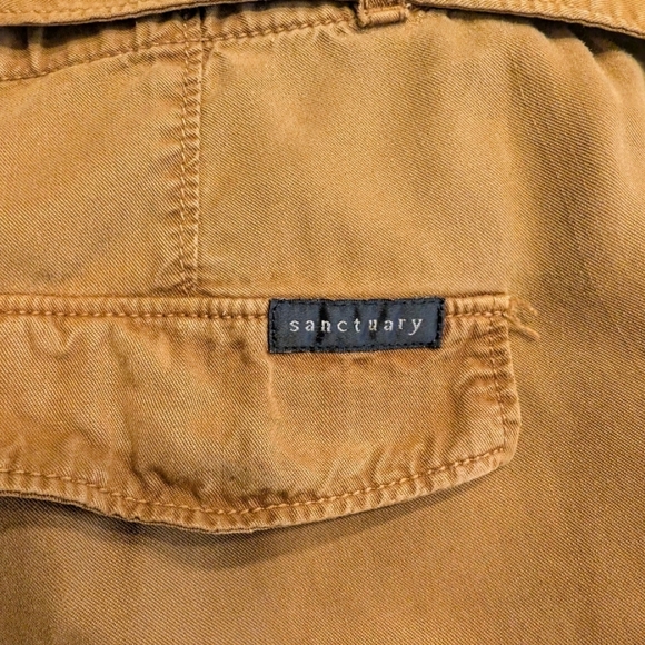 Sanctuary Khaki Paper Bag Pants Size Large - Picture 4 of 7